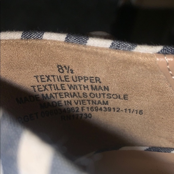 Merona Blue and White Heels with Pointed Toe - Picture 3 of 11